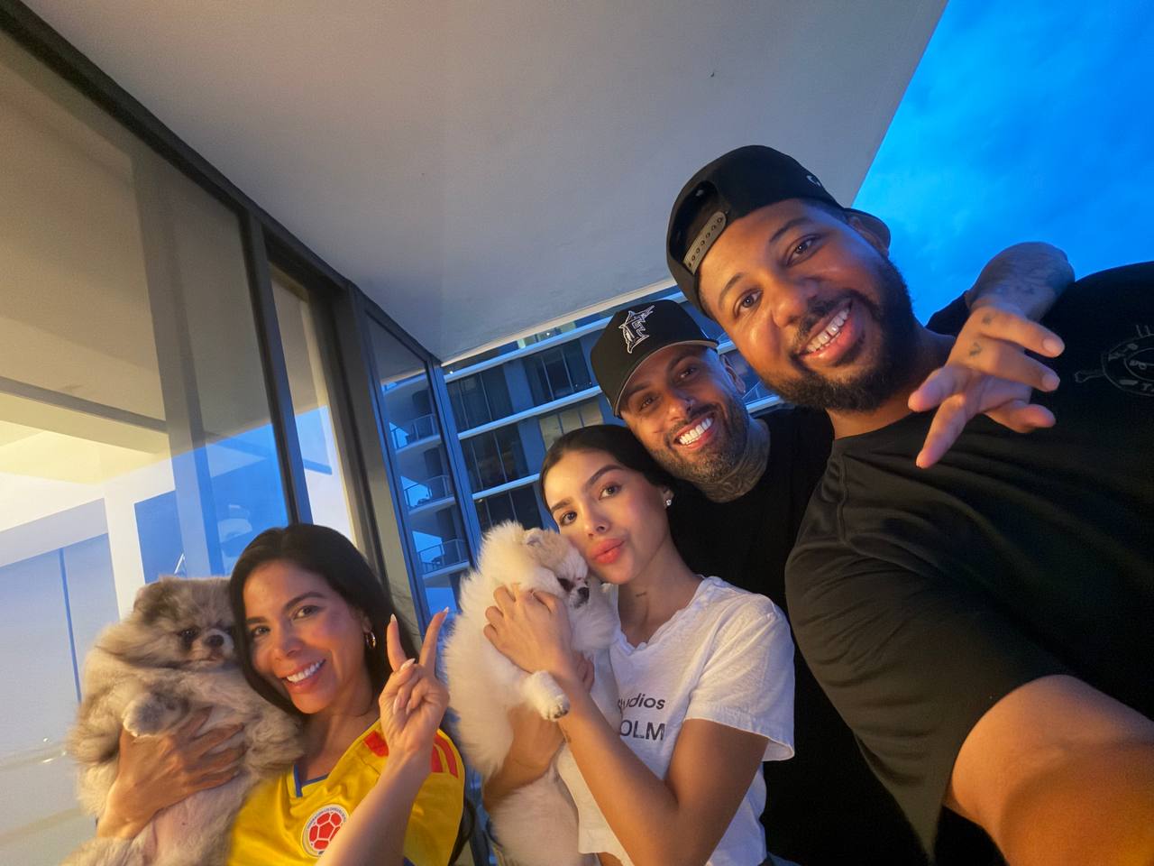 Happy clients with their dogs